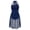 Navy_Blue, variant on Womens Ruched Chiffon Patchwork Leotard Dress Lyrical Dance Costume S-XL
