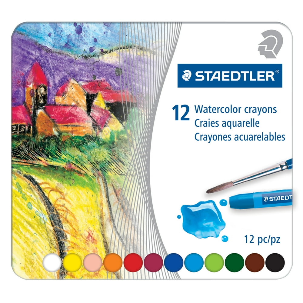 Staedtler Karat Watercolor Crayon Set, 10Colors
