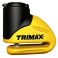 thumbnail image 1 of Trimax Hard Metal Disc Lock Yellow 5.5Mm Pin W/Pouch & Reminder Cable, 1 of 4