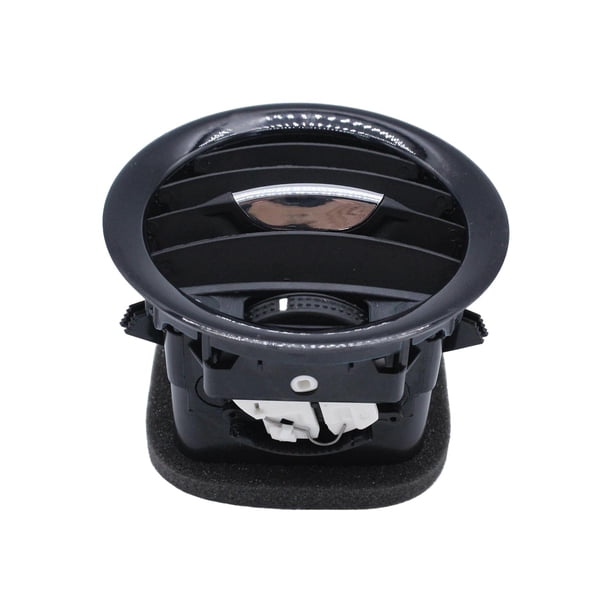 Rejilla de ventilación del salpicadero del coche, deflector de aire acondicionado Negro