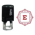 thumbnail image 1 of Printtoo Square Swirl Border Alphabet E Monogram Initial Self Inking Rubber Stamp Office Stationary, 1 of 6