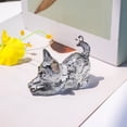 thumbnail image 3 of WYZCTTD Crystal Cat Figurine Cute Stretching Kitten Statue Glass Animal Collectible Paperweight Home Office Table Desk Decor, 2.8 Inch, 3 of 5