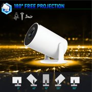 Crelander Mini Portable Projector with WiFi & Bluetooth - 1080P HD Portable Movie Projector, Built-in Netflix/YouTube, Auto Keystone, 180° Rotation, HDMI/USB/Smartphone Compatible, for Home Theater