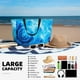 thumbnail image 5 of Fotbe Blue Shell Bolsa de Viaje para Playa - Resistente al Agua, Bolsa Tote de Gran Capacidad y Ligera con 7 Bolsillos para Mujeres y Hombres, 5 of 7