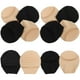 thumbnail image 4 of FELTECHELECTR 5 pares de calcetines náuticos de algodón antideslizantes, invisibles y de boca baja (negro, color piel), 4 of 5