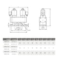 thumbnail image 3 of Válvula solenoide de 3 Posiciones ANGGREK Control Eléctrico Doble G1/2 K35D2H-15, 3 of 8