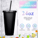 thumbnail image 3 of Vasos Reutilizables De 24 Oz Con Tapa Y Popote, 10 Piezas colores, 3 of 5