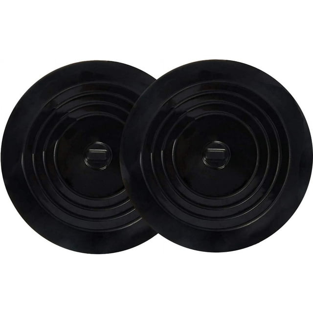Tapón de drenaje de silicona de gran tamaño, paquete de 2, 6 pulgadas, tapa de succión plana para cocina, baño y lavandería