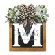 thumbnail image 1 of Placa personalizada de corona de apellido en la puerta | Cartel decorativo colgante durante todo el año | Monograma de letras de madera personalizadas | Acento de bienvenida a casa | Donación de la, 1 of 1