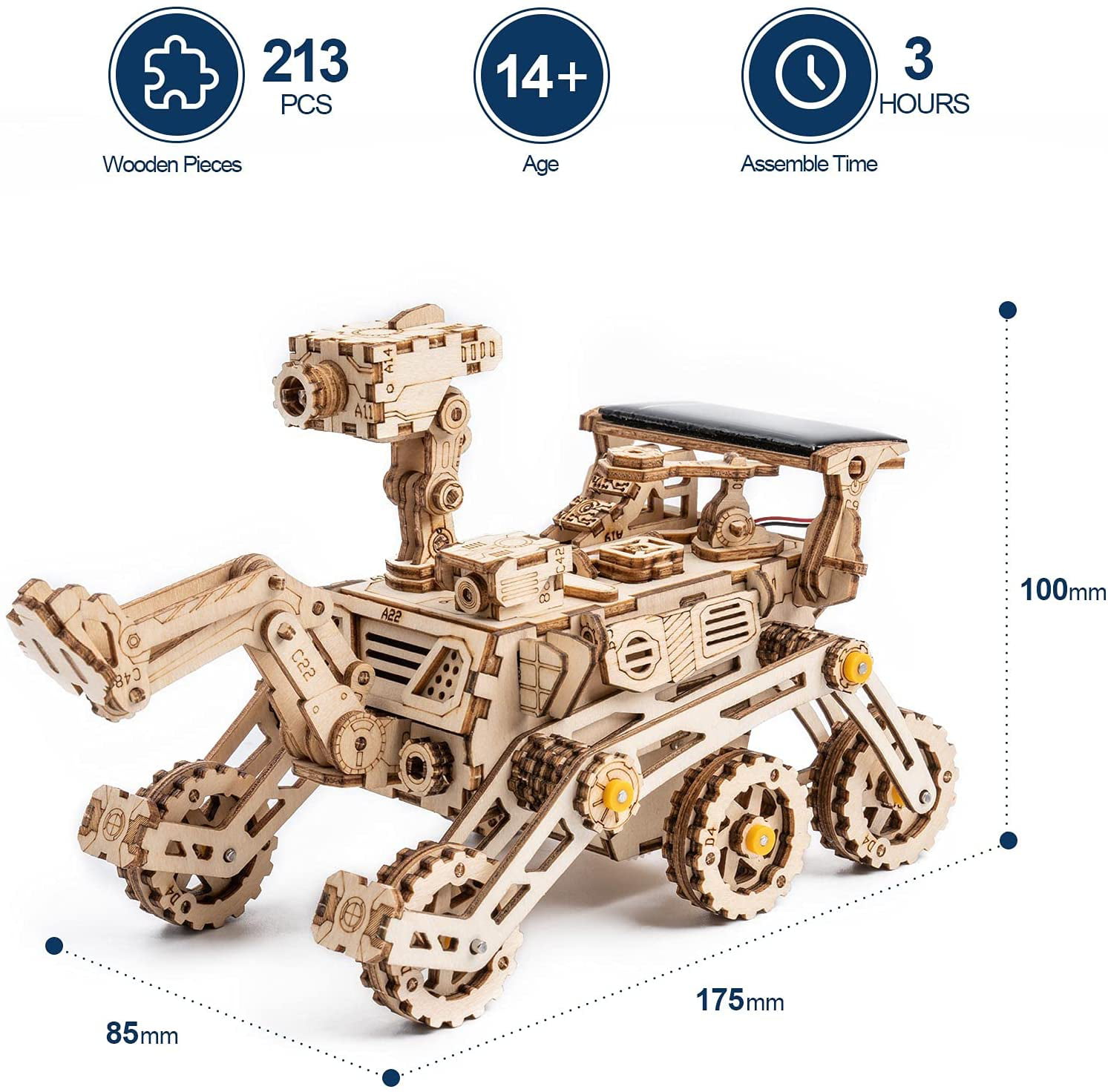 ROBOTIME DIY Wooden Model Craft Toy 3D Puzzle Toy Birthday Gift for Men Adult 