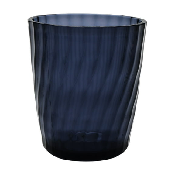 Mainstays 14-Ounce Acrylic Short Embossed Swirl Texture Tumbler, Blue