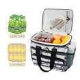 thumbnail image 2 of FORMRS Insulated Cooler Bag 24 Cans Capacity Soft Leakproof Lunch Box with Side Pockets, Light Sharks, 2 of 7