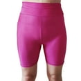 thumbnail image 4 of Miluxas Biker Shorts Clearance Women Tummy Control, Womens High Waisted Compression Leggings Hot Pink XL(XL), 4 of 5