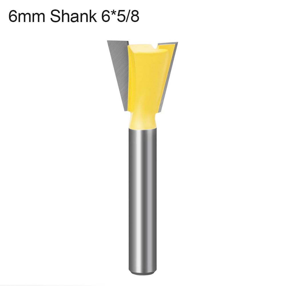 Details about   AM_ 1/4Inch/6mm Shank Dovetail Joint Router Bits Slotting Bit End Mill Tool for 