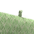 thumbnail image 3 of Jordan Manufacturing 72" x 22" Rubin Everest Green Leaves Rectangular Outdoor Chaise Lounge Cushion with Ties and Hanger Loop, 3 of 10