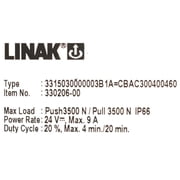 Linak Boat Linear Actuator 330206-00 | LA33 18 1/4 Inch 3500N 24V 9A