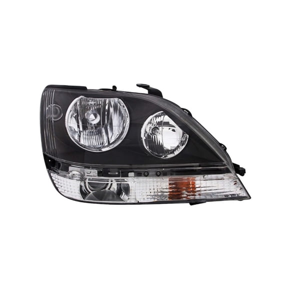 KarParts360 For Lexus RX300 1999 2000 Headlight Passenger Side | Clear Lens | Plastic Housing | Plastic Lens Material | 12.80 VDC Volts | Bulbs Included | Street Legal | For 8111048030, 8111048031