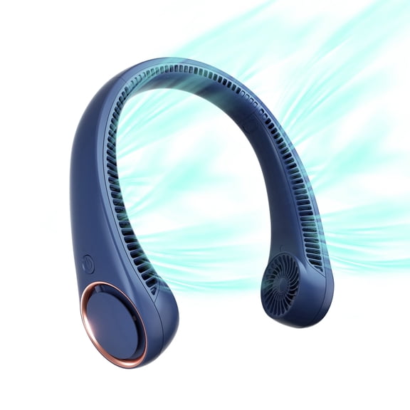 Portable Neck Fan, 360 Cooling Personal Fan,Hands Free Bladeless, USB Rechargeable, 4000mAh Battery,Quiet Fan for Outdoor Indoor, Birthday Gifts for Men Women Mom Dad