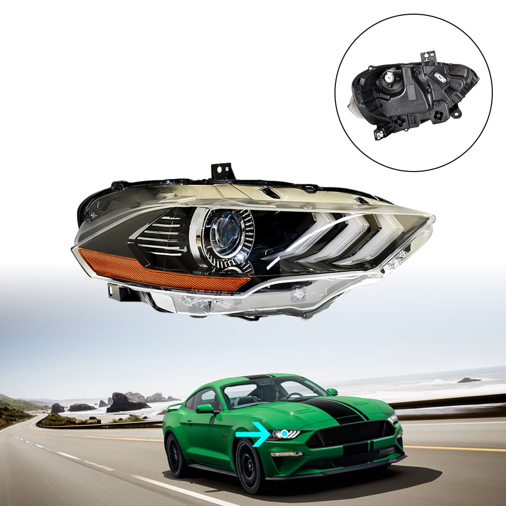 Genrics Passenger Side Headlight Assembly with LED DRL for 2018-2020