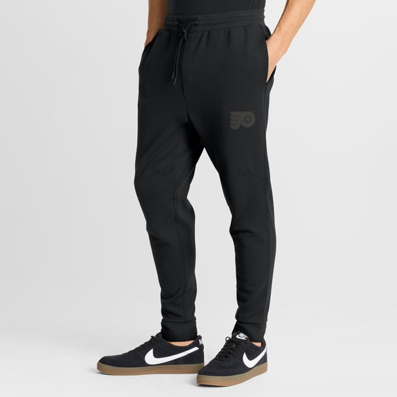 Men's Fanatics Black Philadelphia Flyers Authentic Pro Road Tri-Blend Joggers