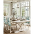 thumbnail image 6 of nqOlkjepod Teal Coastal Crab Chair Covers Set of 4, Decorative Chair Back Cover, Vintage Summer Beach Nautical Coral Dining Room Chair Slipcovers Removable Chair Protectors Covers for Party Banquet, 6 of 7