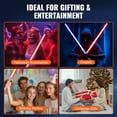 thumbnail image 3 of VEVOR Light Sword 12 RGB Colors 41" Mute Sound Rechargeable Dueling Light Saber, 3 of 9