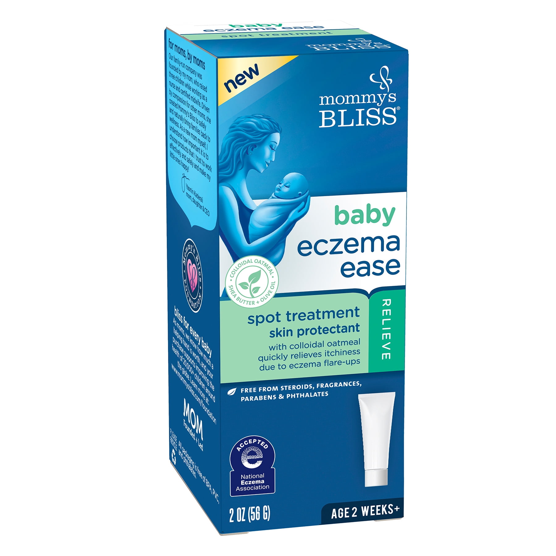 Mommy's Bliss Baby Eczema Ease Spot Treatment Cream, Skin Protectant, over-the-Counter, 2 oz