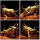 thumbnail image 4 of 2024 Years Bull Statue Ox Brass Sculpture Wall Street L6B3 Figurine Bulls, 4 of 5