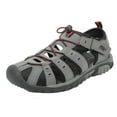 thumbnail image 1 of PDQ Mens Toggle & Touch Fastening Synthetic Nubuck Trail Sandals, 1 of 4