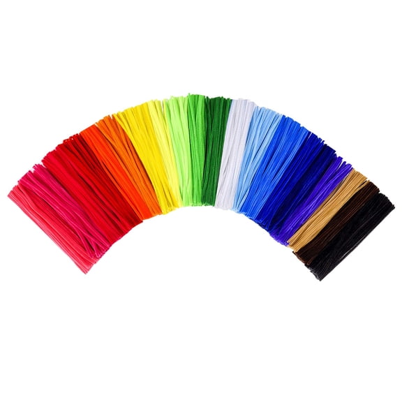 Pipe Cleaners,1000 pcs and 20 Assorted Colors 12 inch Chenille Stems for DIY Art Creative Crafts Decorations