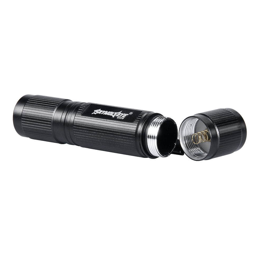 Outdoor Aluminum Mini Military LED Flashlight Portable Torch Lamp For AA Battery