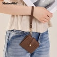 thumbnail image 5 of Montana West Small Wallet for Women Floral Embossed RFID Bifold Mini Card Holder with Tassel , Coffee, 5 of 7