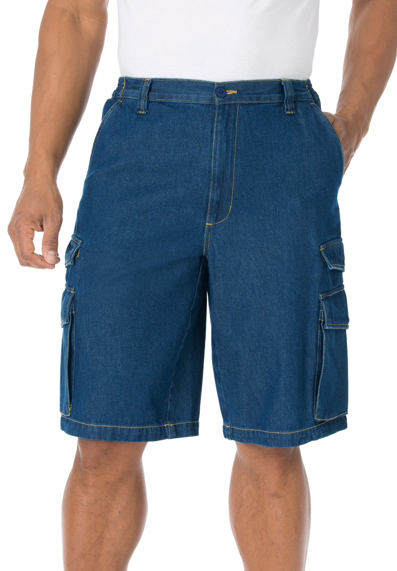 walmart mens denim cargo shorts