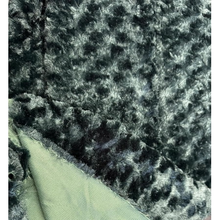 Sedona Designz Rose Faux Fur Fabric - Soft Plush Material DIY Sewing Projects Craft Supplies Custom Blankets Home Textiles