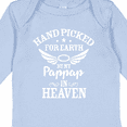 thumbnail image 4 of Inktastic Handpicked for Earth by My Pappap in Heaven with Angel Wings Boys or Girls Long Sleeve Baby Bodysuit, 4 of 5