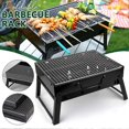 thumbnail image 2 of Outdoor Foldable Barbecue Rack Portable Heat Resistance BBQ Holder for Camping, 2 of 5
