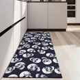 thumbnail image 4 of Navy Skull Pattern Kitchen Rug Mat,Kitchen Runner Rugs Non Skid Washable,Decorative Kitchen Floor Mats for Kitchen,Sink,Laundry,17"X47", 4 of 5