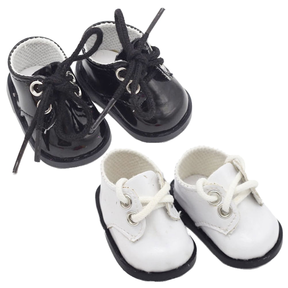ORFOFE – 2 Paires De Chaussures Miniatures En Cuir Pour Poupée – Accessoires De Mode Remplaçables – Décoration Et Jeu D’imitation