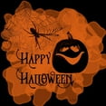 thumbnail image 2 of Murdock, Ramona 26x26 White Modern Wood Framed Museum Art Print Titled - Happy Halloween Pumpkin, 2 of 4