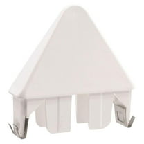 White 7/8 Inch x 3 Inch Vinyl Sharp Point Picket Fence | Self-Locking | Made in The USA | Pack of 6
