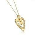 thumbnail image 2 of Pompeii 10K Yellow Gold 1/4ct Diamond Heart Pendant (G-H,I2-I3), 2 of 4