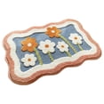thumbnail image 1 of 40x60cm Bath Mat Quick Drying Foot Wipe Rug Bath Mat AntiSlip Bath Mat Thick Absorbent Footwear Entryway Cute Flower Pattern Bath Mat Washable Soft Stylish 16x23.6inch, 1 of 4