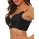 thumbnail image 4 of Sostenes de cobertura total para mujer Inspire Chic con tirantes anchos, largo, espalda alta, acolchado, encaje y push up B 38 Negro, 4 of 5