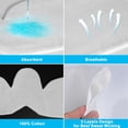 thumbnail image 3 of 3 Pcs 100% Cotton Under Breast Sweat Pads, 3-Layer Bra Liners for Boob Sweat with Breathable Gauze, Washable Absorbent Anti-Chafing Breast Liners for Women, 3 of 6