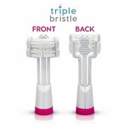 Triple Bristle Sonic Toothbrush Replacement Heads Cleaner Teeth & Whiter Smile 1/3 The time - 2 Pack