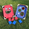 thumbnail image 2 of Graflsoa Jeu de Lancer Double Face avec Construction en PVC/PE, Comprend Plaque de Lancer, Sacs de Haricots, Tuyaux et Sac de Rangement pour Amusement Intérieur/extérieur, 2 of 6