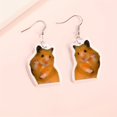thumbnail image 3 of 1pair Cute Mouse Hamster Yeah Animal Dangle Earrings For Men, Party Birthday Gift, 3 of 5