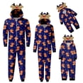 thumbnail image 6 of Baqcunre Family Christmas Pajamas Matching Sets,Men Dad Merry Christmas Sets Blue Prints Hooded Zipper Jumpsuit Family Outfit Lounge Set,Pajamas For Men Christmas Pajamas Blue M, 6 of 8