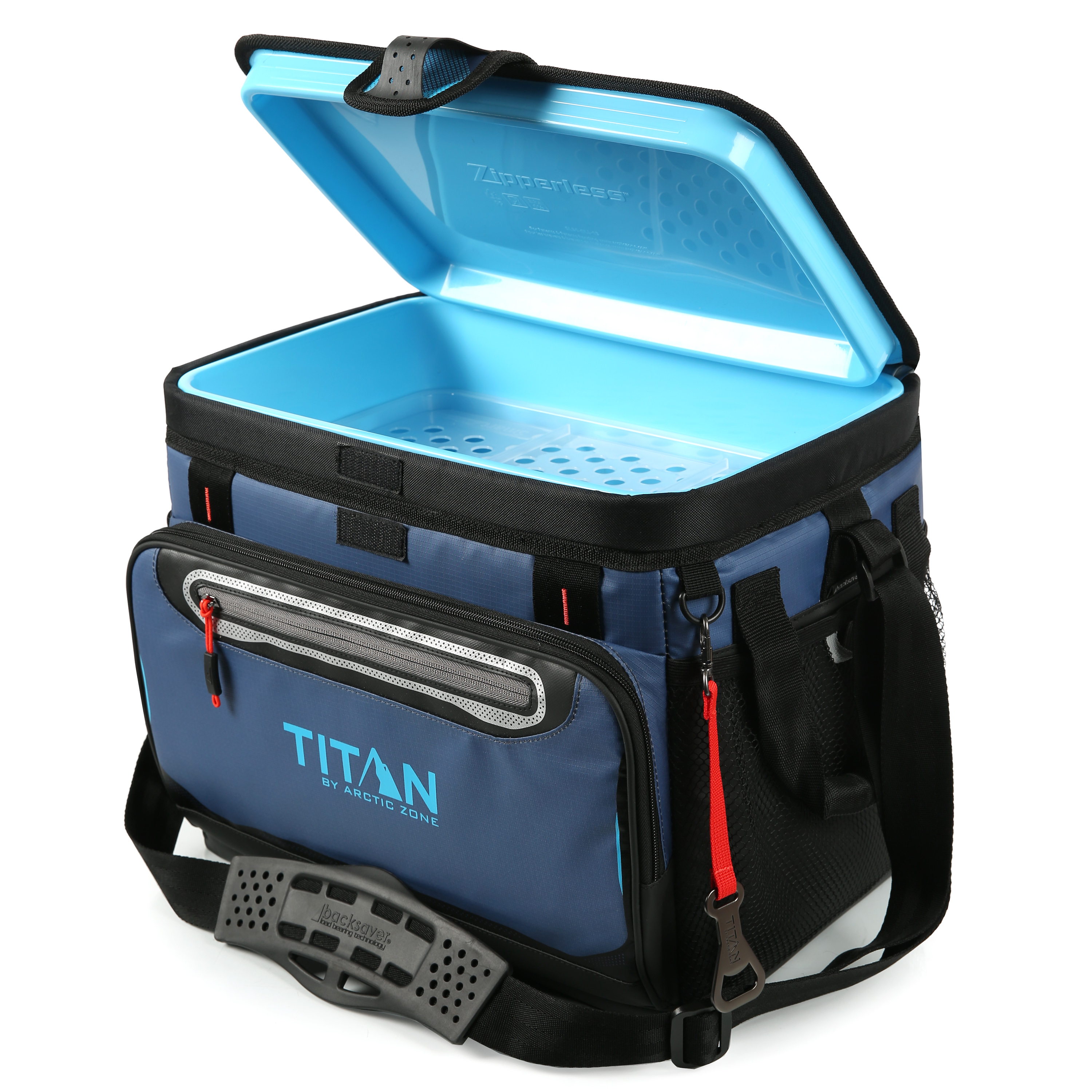 Titan by Arctic Zone 30 Can Zipperless Soft Cooler Ocean Blue photo 3