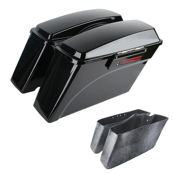 Saddle Bags w/ Lid Latches Keys Fit For Harley Touring Road King Glide 1994-2013